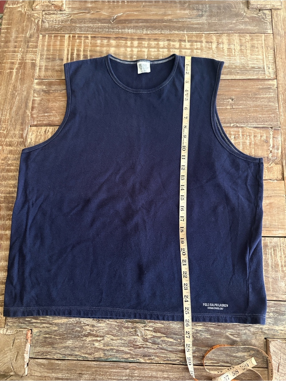 Polo Ralph Lauren Underwear Navy Sleeveless Muscle Tank Shirt XL - Picture 6 of 6